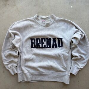 Vintage Soffe Super Sweats Brenau University Gray Crewneck Sweatshirt Mens Large
